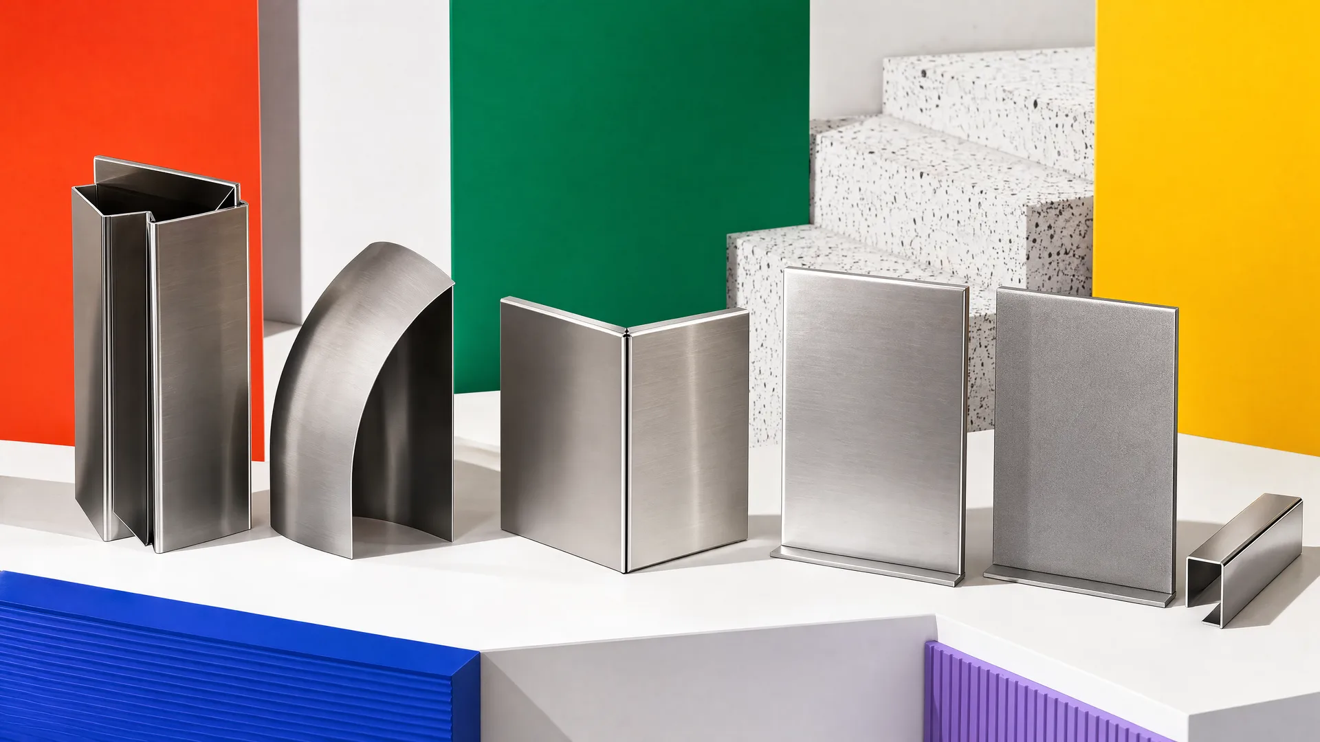 Representative fold, roll, join and surface-finish component stages